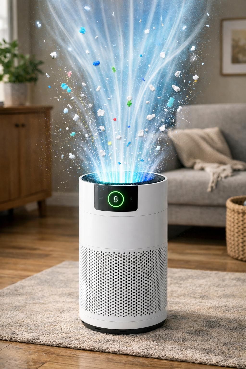 découvrez comment les purificateurs d'air peuvent contribuer à réduire la présence de microplastiques dans l'air ambiant, pour un environnement intérieur plus sain.